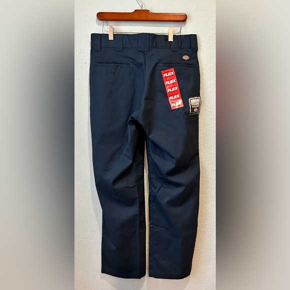 Dickies Navy Blue Straight Leg Relaxed Fit Flex Work Pants Mens Size 32x32 - Picture 4 of 5